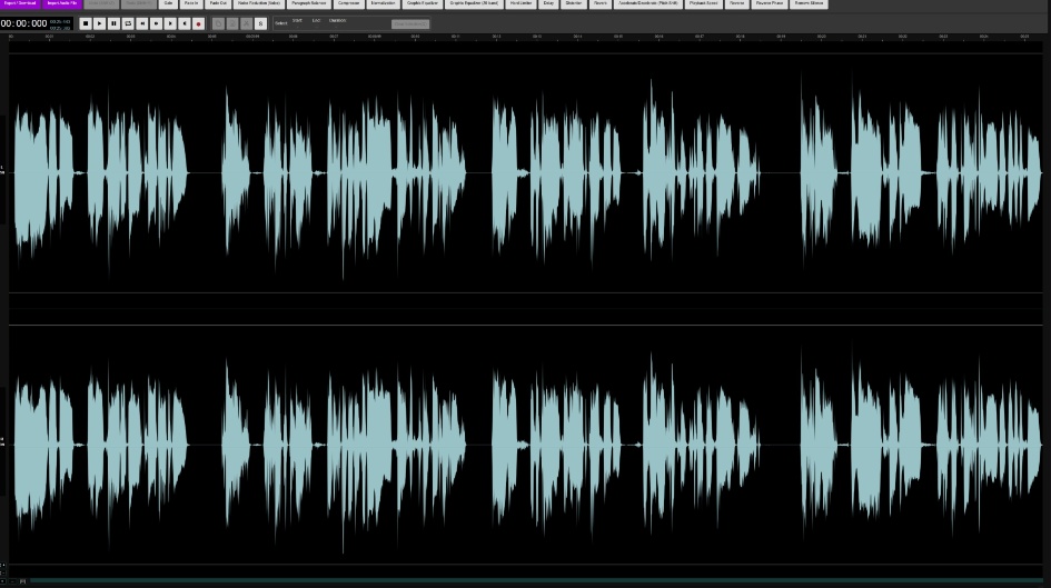 Audio Editor preview
